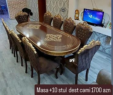 Masalar və oturacaqlar: Masa stol stul desti — 1