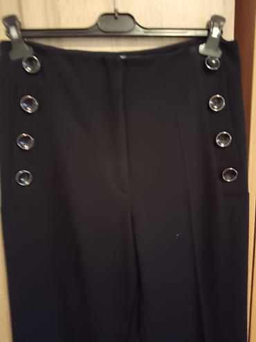 patike baletanke: Ženske pantalone PS Fashion – crne, visokog struka, ravnog kroja — 2
