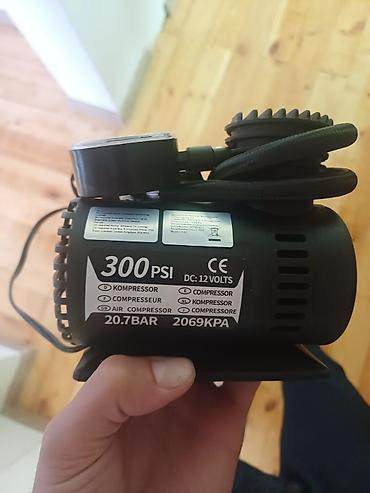 tezyiq: 12V avtomobil hava kompressoru – 300 PSI Xüsusiyyətlər: - Gərginlik — 1