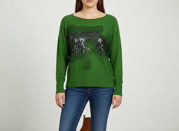 bluzki z błyszczącą nitką: Women`s sweater, size 2XL