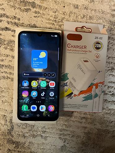 smart telefon: Samsung Galaxy A24 4G, 128 GB, rəng - Gümüşü, Sensor, Face ID — 2
