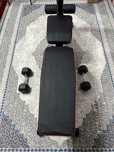 flex balance: Многофункциональная скамья для домашнего фитнеса+гантели по 7,5 кг - — 4