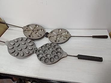 qəlib satışı: Şirniyyat qəlibləri, rəng - Gümüşü, Metal, Fiqur — 1