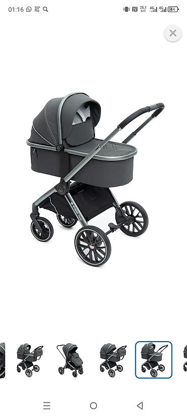 Коляски: Коляска, цвет - Черный, Б/у — 6