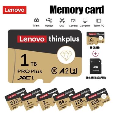 knjige: 128 GB Lenovo ThinkPlus SD Memorijska kartica klase 10 Micro TF SD