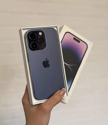 Уюлдук телефондор жана аксессуарлар: IPhone 14 Pro, Колдонулган, 256 ГБ, Deep Purple, Куту, 78 % — 2