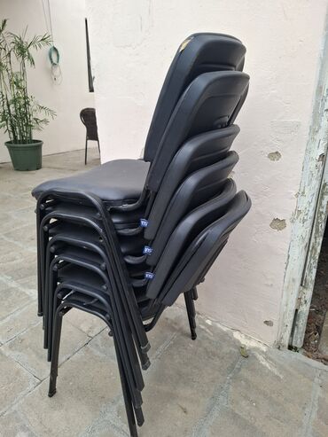 столы для конференций: Ofis stulları – 6 ədəd dəst. - Rəng: qara - Material: yumşaq süni