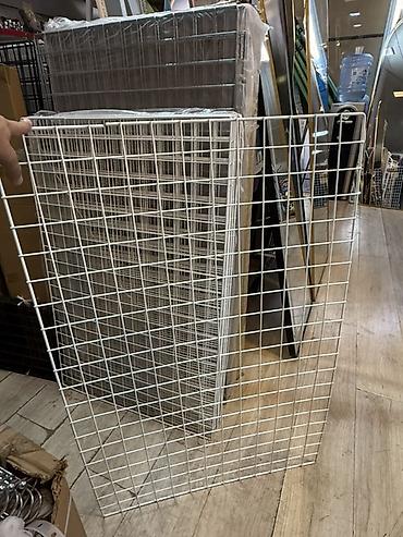 divar rəf: Mağaza və ticarət obyektləri üçün metal tor stend paneli / gridwall — 5