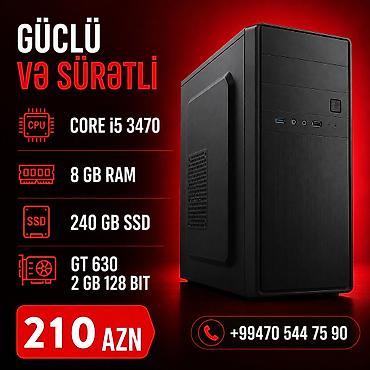 hp notebook azerbaycan: 2 ci ela vezyetde teze kimi ✅Core i5 3470 ✅8 gb ram ✅240 gb ssd — 1