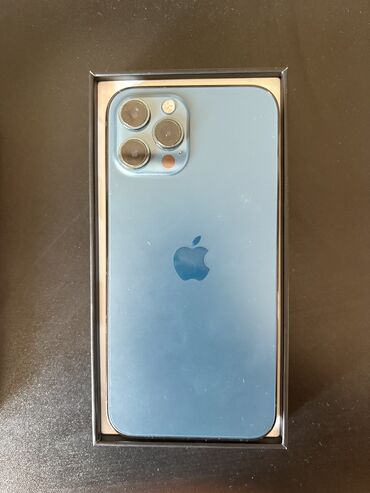 IPhone 12 Pro Max, 256 GB, Pacific Blue, Simsiz şarj, Face ID