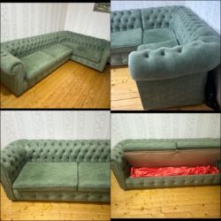islemis qaplar: Угловой диван, Б/у, Раскладной, С подъемным механизмом