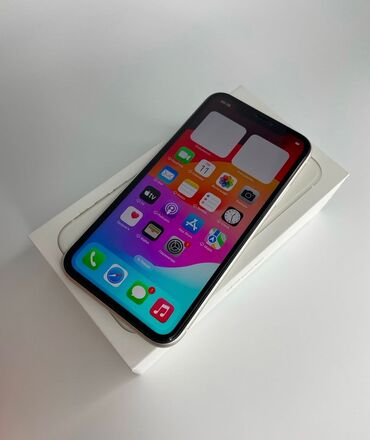 ayfon telefon: IPhone 11, 128 GB, Ağ, Zəmanət, Face ID, Sənədlərlə