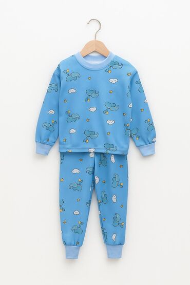 Alt paltar, corablar: Uşaq pijama dəstləri – 2 hissədən ibarət rahat komplekt - Üst və — 8