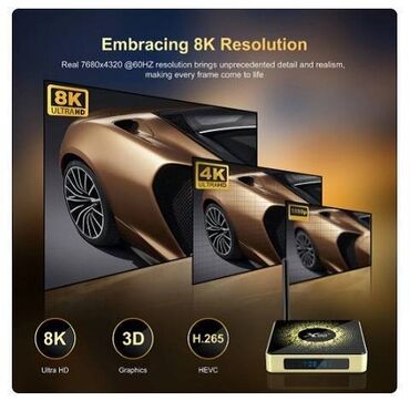 Aksesoari za TV i video: Android box X96-X10 Amlogic S928X- 8/64GB,WIFI6, 1GB LAN, 8K Nov na — 7