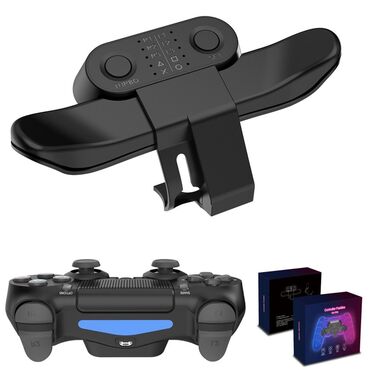 PS4 (Sony PlayStation 4): Адаптер-удлинитель DualShock4 для контроллера PS4, задняя Кнопка