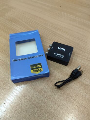 аудио переходник: Цифровой конвертер AV (RCA тюльпаны) на HDMI Разрешение до HD1080p HD;