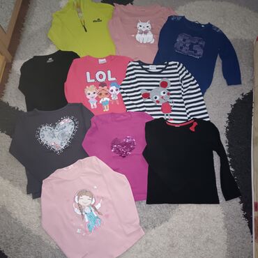 jake's kosulje: Bundle: Sweatshirts, Leggings, Shirts, For girls, age: 4-5 years