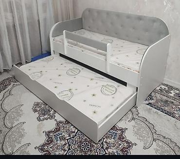 bunk bed: Детская кровать трансформер, Б/у, цвет - Фиолетовый — 2