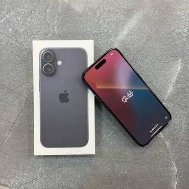 айфон 7 бу бишкек: IPhone 16, Жаңы, 128 ГБ, Black Titanium, Каптама, Куту, 100 %