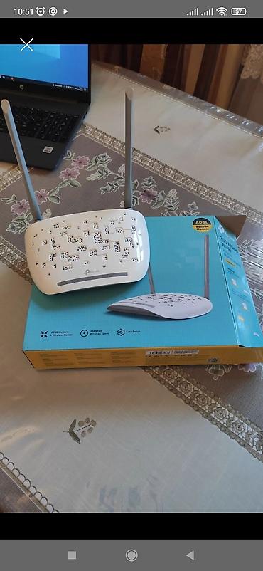modemlerin satisi: Satilir çox az istifadə olunub, alinib 50 azn TP-Link ADSL Modem + — 1