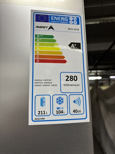 Холодильники: Холодильник Avest, Новый, Side-By-Side (двухдверный), De frost (капельный), 60 * 185 * 60 — 8