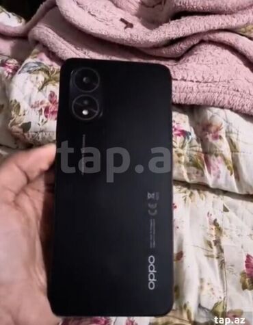 Oppo A38, 128 ГБ, цвет - Черный, Отпечаток пальца