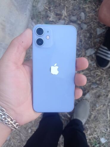 купить gps трекер в бишкеке: IPhone 12 mini, Колдонулган, 128 ГБ, Deep Purple, 80 %