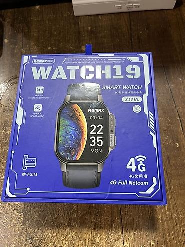 часы с экраном: Смарт-часы Remax Watch19 с крупным цветным дисплеем 2.13". Модель — 2