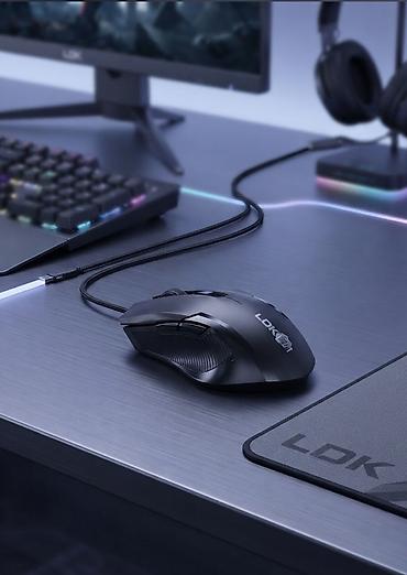 Игровая проводная мышь LDK - Эргономичный корпус с выраженными