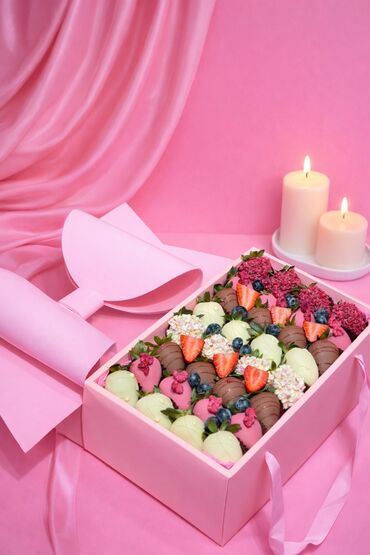 Другие продукты питания: Клубника в шоколаде | Ош 6 штук 500 сом 9 штук 765 сом 10 штук 800 — 6