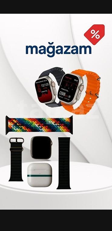 Smart saat və aksesuarları - Ultra üslubda kvadrat korpuslu smart