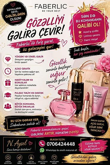 zirve iş merkezi: Faberlic ilə gəlirini artır, gələcəyini qur! Faberlic komandasına — 2
