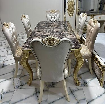 550₼ MASA dəsti – TƏCİLİ SATILIR‼️ Klassik üslubda şık yemək otağı