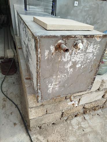 paslanmaz cən: Metal su çəni / qızdırıcı bak - Material: qalın divarlı metal — 2
