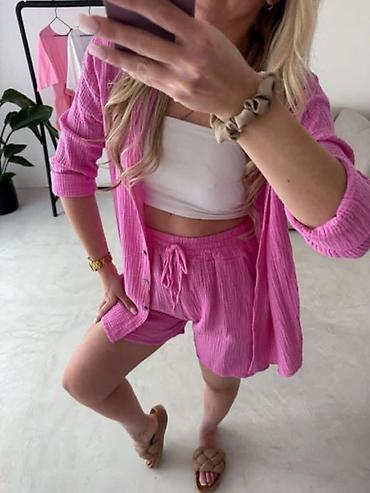 Kompleti: Komplet košulja i šorc - Dvodijelni set: široka košulja na dugmad i — 4