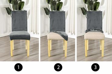 Prekrivači za nameštaj: 🍃Navlake za stolice🍃 🍃Paket sadrži 6 komada 🍃Materijal-pliš 🍃Cena-3000 — 7