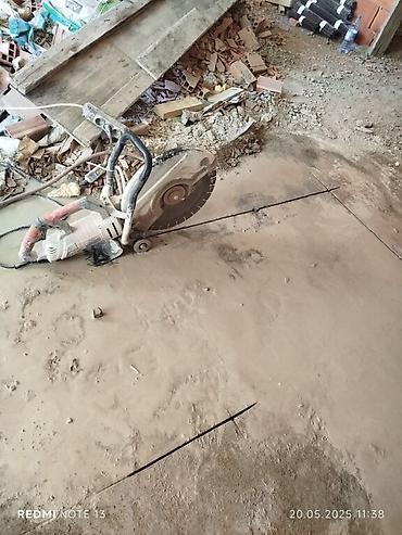 qapi kraskalari: Beton kəsmə - Beton deşmə xidməti Beton kubik kərpicdən qapı — 3