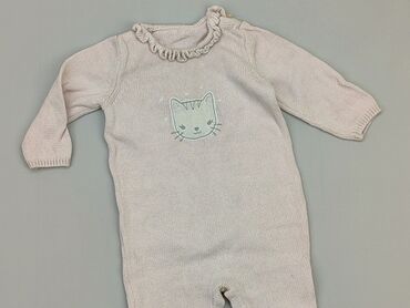 pajacyk niemowlęcy biały: Pajacyk, 6-9 m, stan - Zadowalający