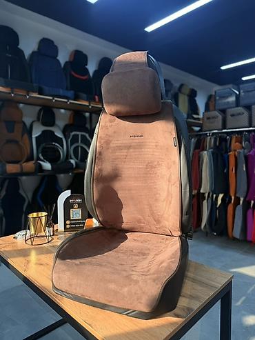 Чехлы и накидки на сиденья: Чехлы Алькантара, цвет - Серый, Новый — 1