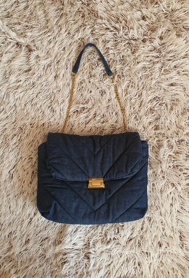 stepane torbe: Torba za rame, Zara, Materijal: Platno