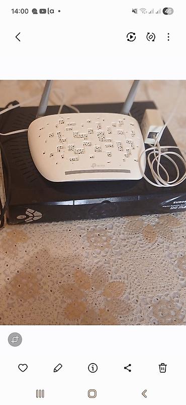 4g mifi modem bakcell: TP-Link simsiz Wi‑Fi router + EuroSky rəqəmsal TV qəbuledicisi dəsti — 1