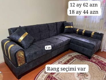Masa və oturacaq dəstləri: Künc divan, Bazalı, Açılan, Kitab