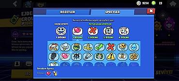 zeng ucun gitara: Brawl Stars hesabı – inkişaf etmiş profil və zəngin kolleksiya - Kupa — 7