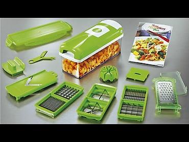 nicer dicer: Tərəvəz kəsən-doğrayan Nicer Dicer Plus 14-ü 1-də Dəstdə əşya sayı — 4