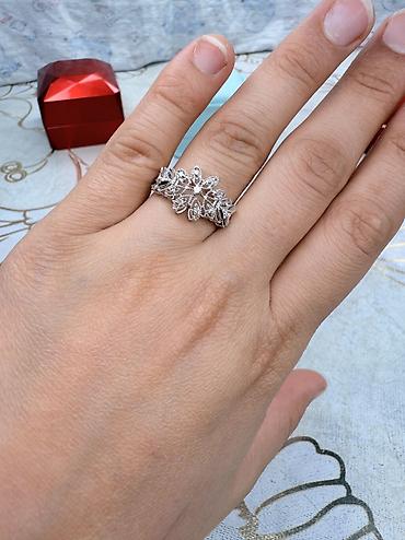 karat brilliant: Nişan, Üzük, Ağ qızıl, 750 Əyar, Brilyant — 3