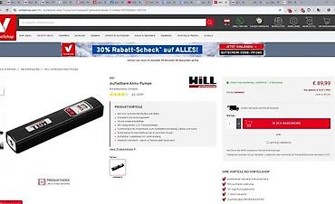 Kompresori za vazduh: Hill Professional digitalna električna pumpa za gume Kompaktna — 6