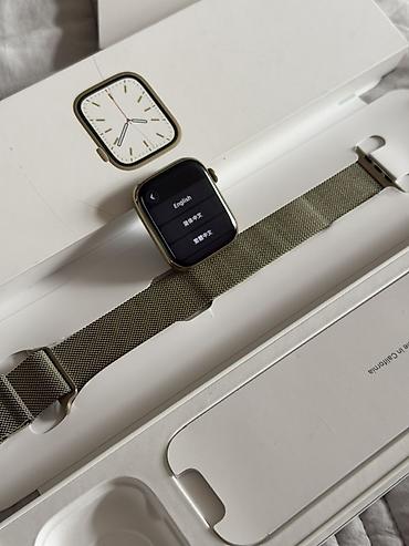 Apple Watch: Apple Watch с золотистым корпусом + миланский петлевой браслет — 3