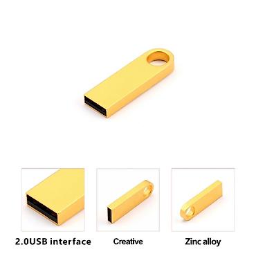 Masaüstü kompüterlər və komponentlər: Qızılı rəngdə USB fləş yaddaş 32 gb - İnterfeys: USB 2.0 - Korpus — 1