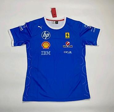 Futbolkalar: Ferrari mavi komanda köynəyi Her razmer var S M L Xl whatsappda elaqe — 3