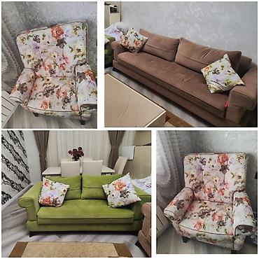 İşlənmiş, Divan, 2 kreslo, Divan, Bazalı, Açılan lalafo.az -da İşlənmiş, Divan, 2 kreslo, Divan, Bazalı, Açılan